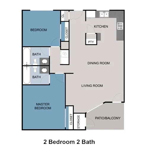 2-Bedroom Floorplan A