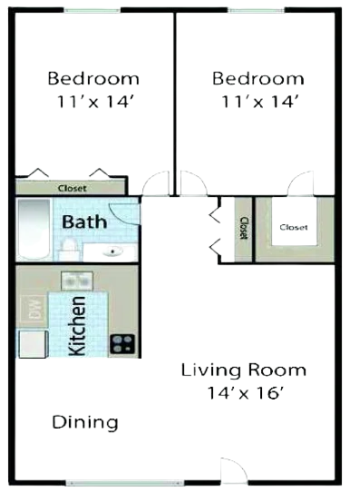 2-Bedroom Floorplan A
